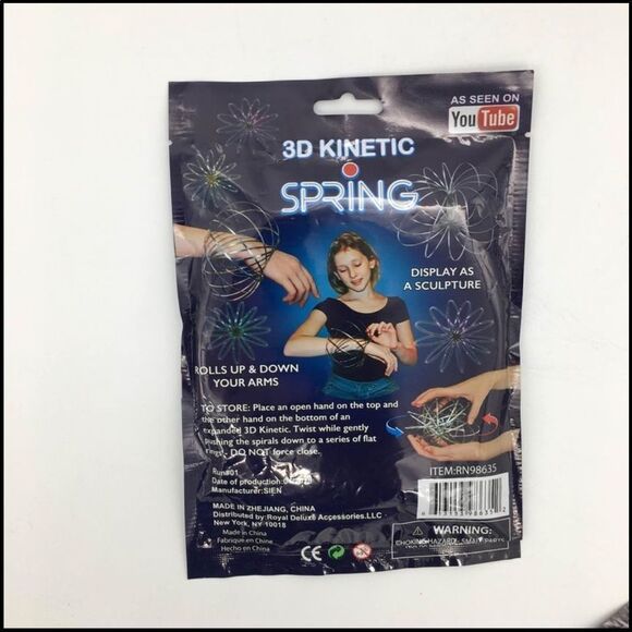 3D Kinetic Spring Toy Interactive Play As Seen On TV NEW Set Of (2) Gift - Picture 5 of 8